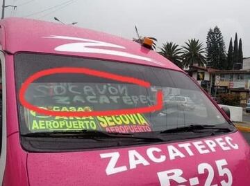 Esta combi debes tomar si al socavón de Puebla quieres llegar