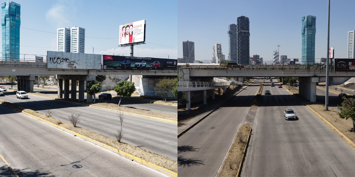 Via Atlixcáyotl. obras del distribuidor vial / Foto Es Imagen