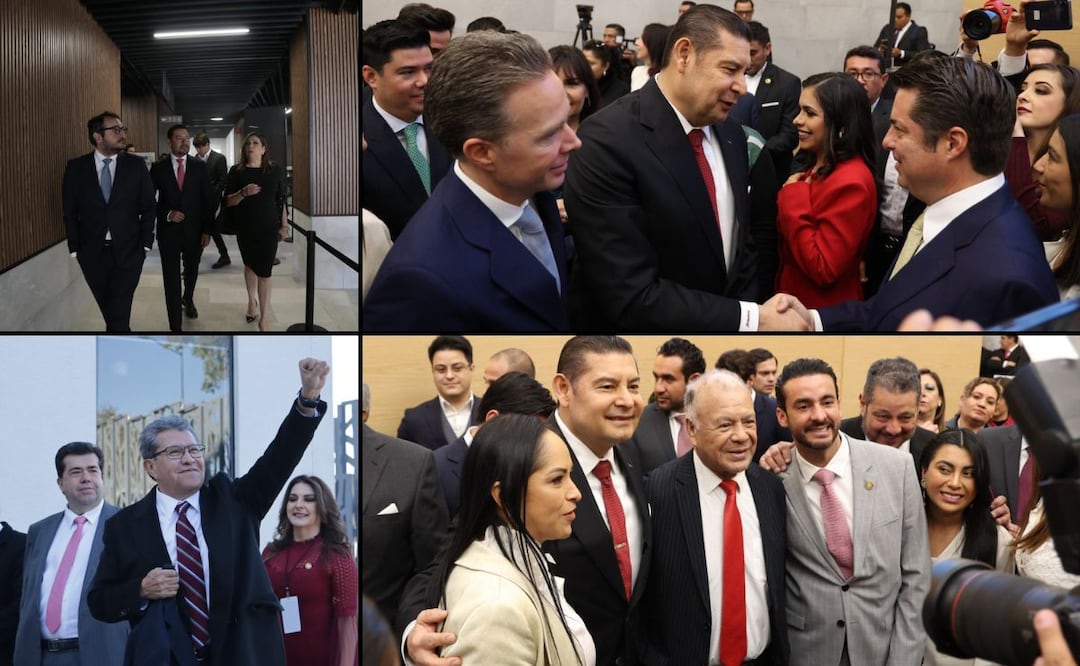 Varios políticos acompañaron a Alejandro Armenta a su toma de protesta | Foto: EsImagen