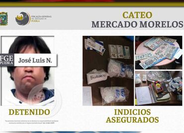 Arrestan a narcomenudista y aseguran drogas en los mercados Morelos y Unión