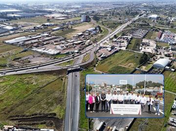 Sergio Salomón entrega el Paso Superior Vehicular de la Central de Abasto para mejorar la movilidad en la zona metropolitana