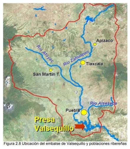 Presa Valsequillo Puebla. ¿Dónde está, capacidad y qué profundidad tiene?