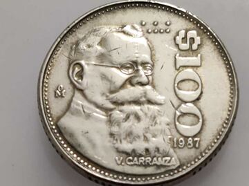 Cuánto valen los 100 pesos de Carranza, la moneda de la hiperinflación con acabado espejo