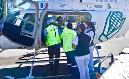 SUMA realiza traslado aéreo de adolescente con dengue desde Huauchinango