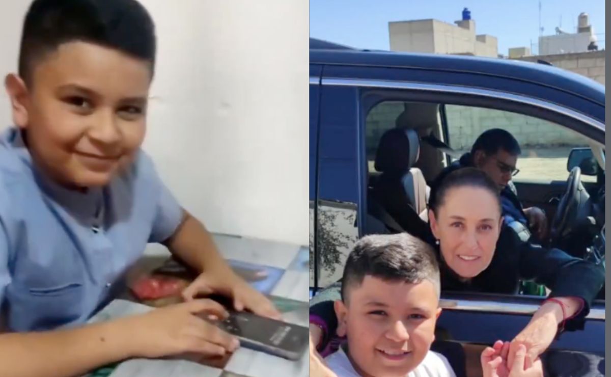 Quién es Mateo, el niño de Puebla que hizo una petición especial a Claudia Sheinbaum