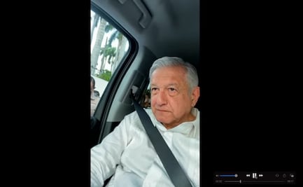 Con bloqueo CNTE obliga a AMLO a dar mañanera desde su camioneta