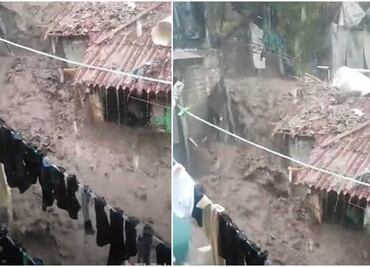 Vecino capta en Tik Tok tremenda inundación en Ecatepec