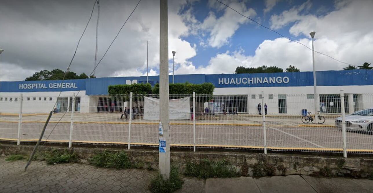 El Hospital General de Huauchinango sufrió afectaciones por las fuertes lluvias | Foto: Captura Google Maps