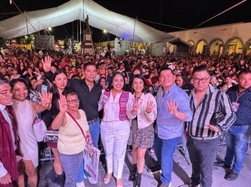 Tonantzin Fernández encabeza Fiesta por la Democracia en San Pedro Cholula