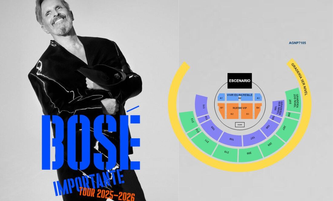 Miguel Bosé se presentara en Puebla el sábado 8 de marzo a las 21:00 horas | Foto: Eticket.Mx