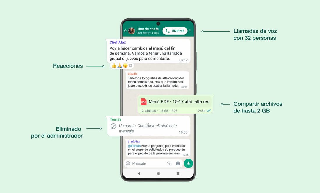 La nueva funcionalidad denominada Comunidades saldrá en las siguientes semanas. Foto: Whatsapp