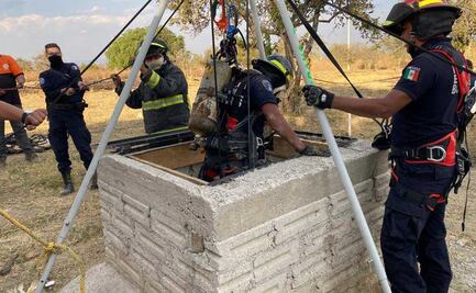 Hallan dos cadáveres putrefactos dentro de pozo en Huejotzingo