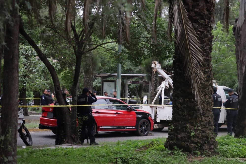 Este fue el jetta rojo que protagonizó la persecución | Foto: EsImagen