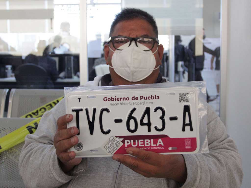 Cambio de placas en Puebla obligatorio a partir de enero