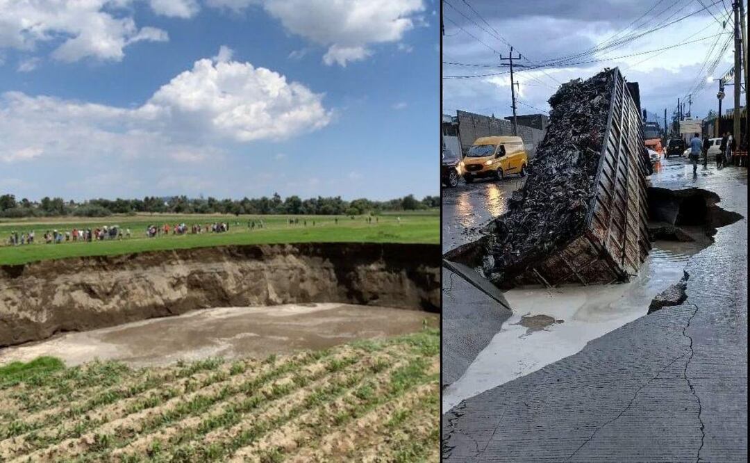 En esta temporada de lluvias se han formado más socavones en Puebla | Foto: Redes sociales