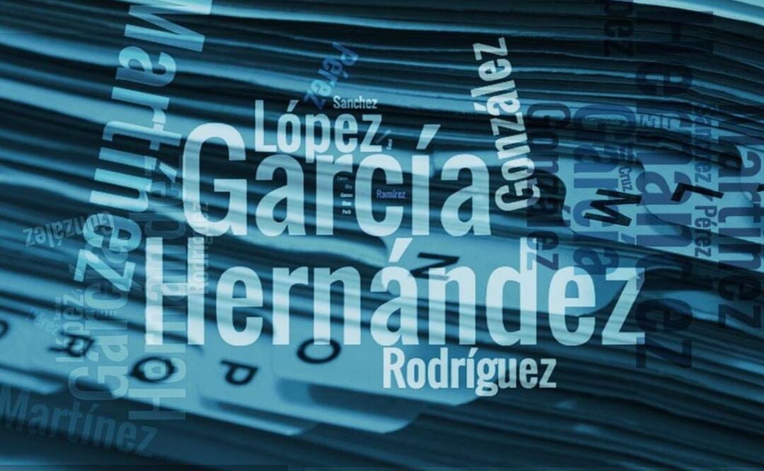 El INEGI tiene registro de aproximadamente 34 mil apellidos en México, muchos de ellos tienen origen milenario | Foto: Archivo El Universal