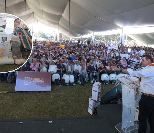 Insumos y tecnología para el campo impulsan soberanía alimentaria en Tenampulco: Armenta
