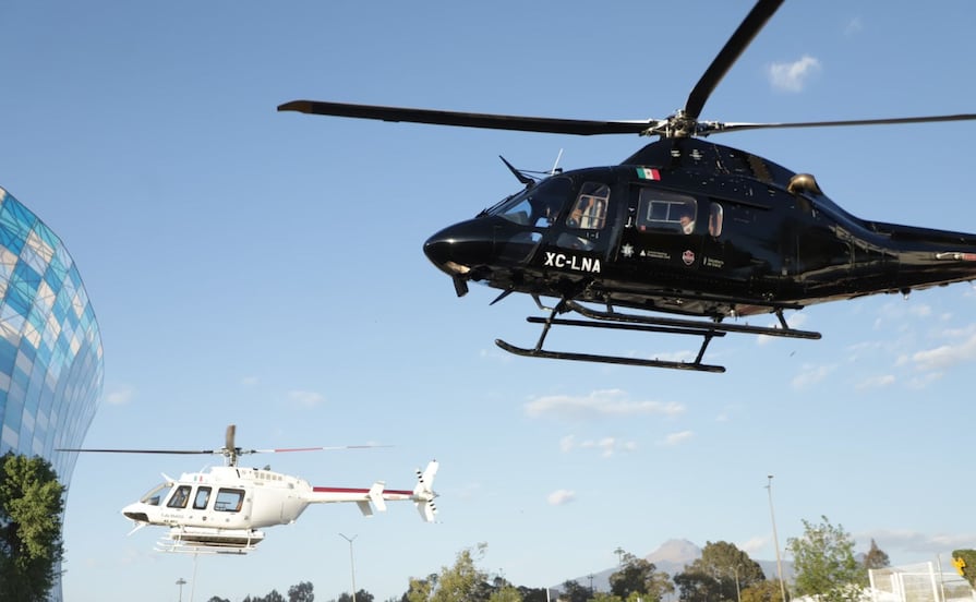 Armenta supervisa vigilancia aérea en Puebla y la zona metropolitana