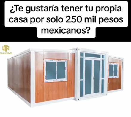 Casa armable de contenedor ya se puede comprar en Puebla por 250 mil pesos