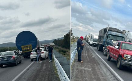 Por deslaves, el tránsito en la autopista Puebla-Orizaba lleva detenido más de cinco horas