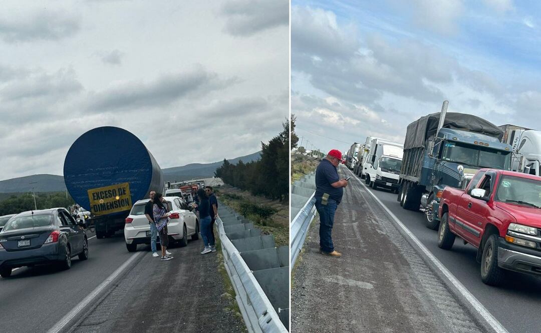 La autopista Puebla-Orizaba está bloqueada por deslaves | Foto: Twitter Almis Ramos