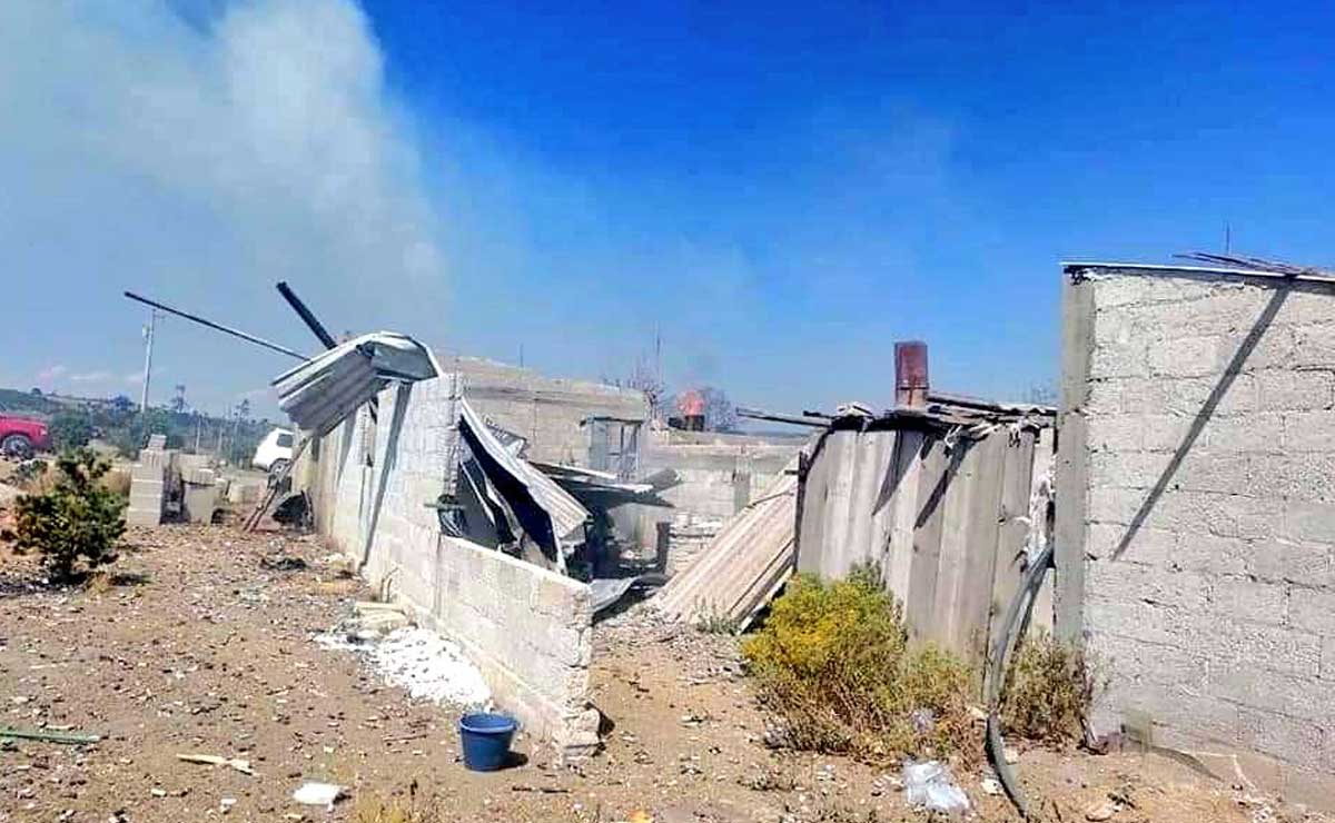 Así quedó la casa donde ocurrió una explosión este lunes 27 de febrero | Foto: Redes Sociales