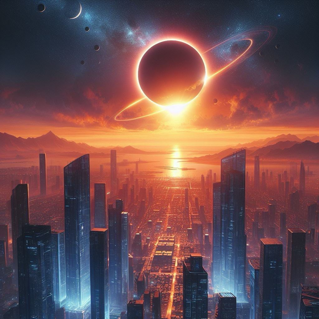 Esto dice la IA sobre el próximo eclipse total de Sol | Imagen tomada de la IA por El Universal Puebla