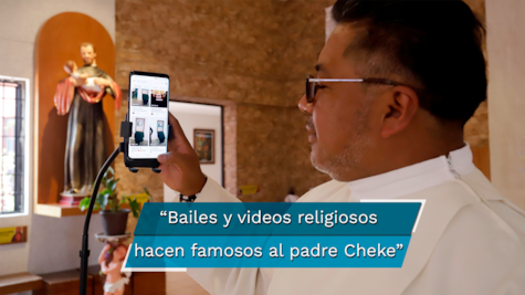 El padre Cheke famoso por sus videos en TikTok