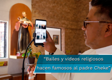 El padre Cheke famoso por sus videos en TikTok