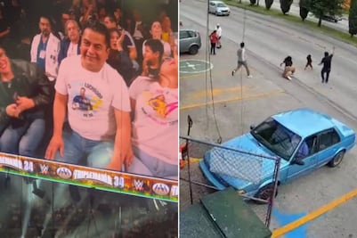 Poblano que salvó a niña de ser atropellada recibe ovación en Triplemanía 34