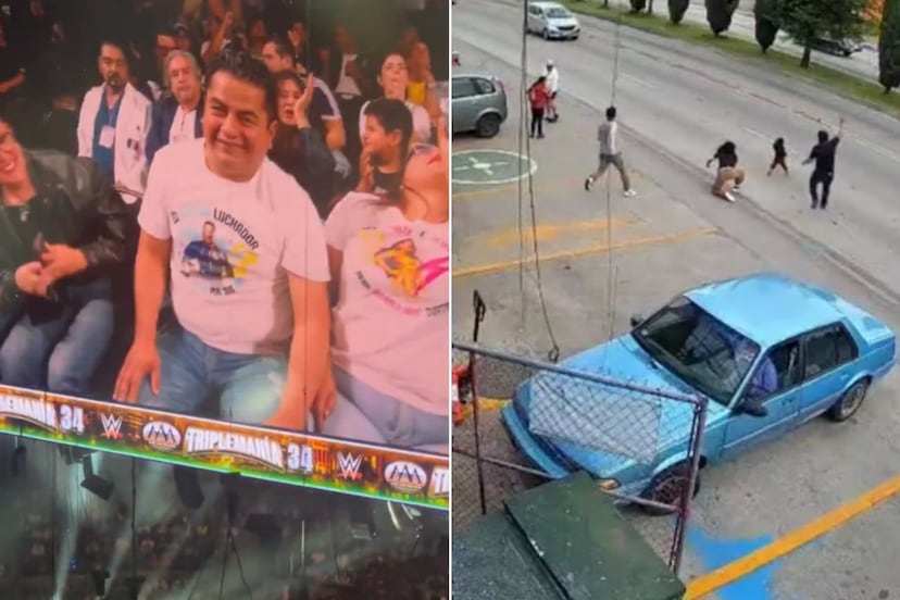 Poblano que salvó a niña de ser atropellada recibe ovación en Triplemanía 34