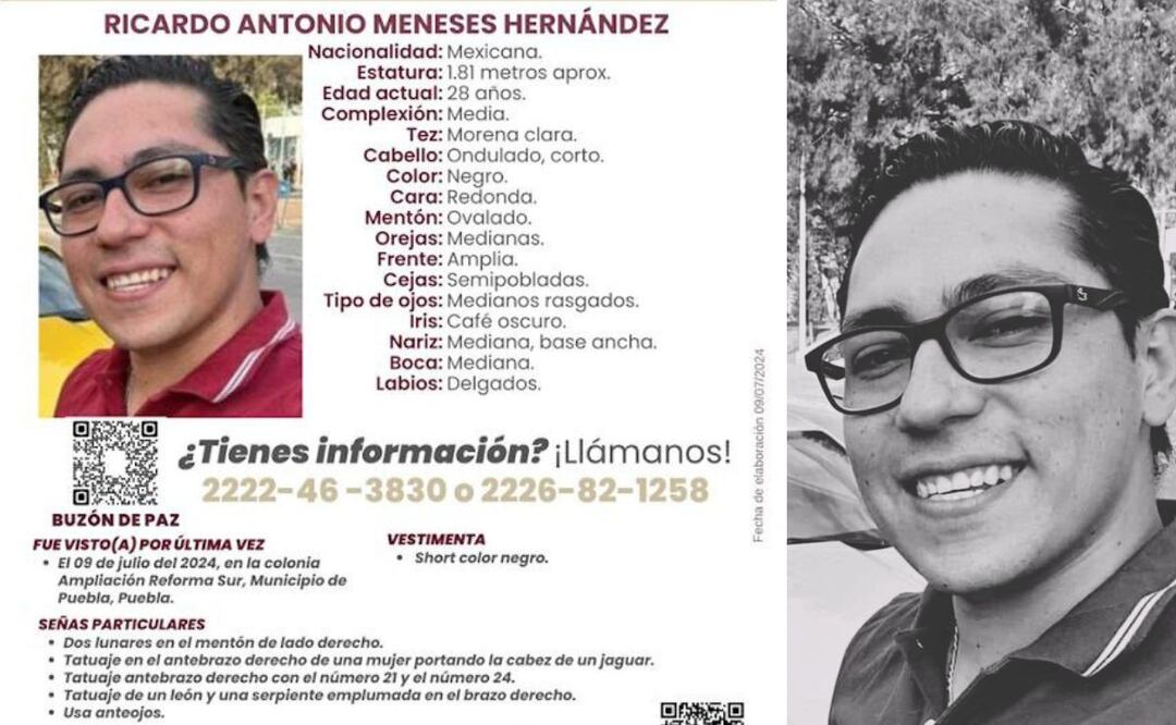 Ricardo Meneses estaba desaparecido desde el 9 de julio | Foto: 
Redes sociales