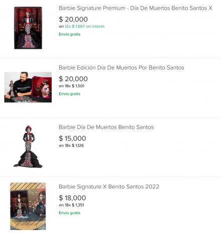 Barbie Día de Muertos 2022 se vende hasta en 30 mil pesos