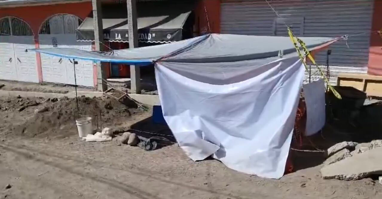 Dos osamentas fueron halladas en las obras de rehabilitación de Atlixco | Foto: Captura e-consulta