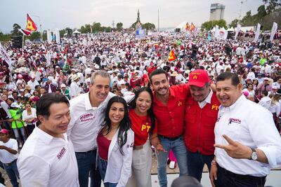 Arrasan Sheinbaum, Armenta y Chedraui en cierres de campaña en Puebla