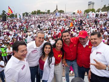 Arrasan Sheinbaum, Armenta y Chedraui en cierres de campaña en Puebla