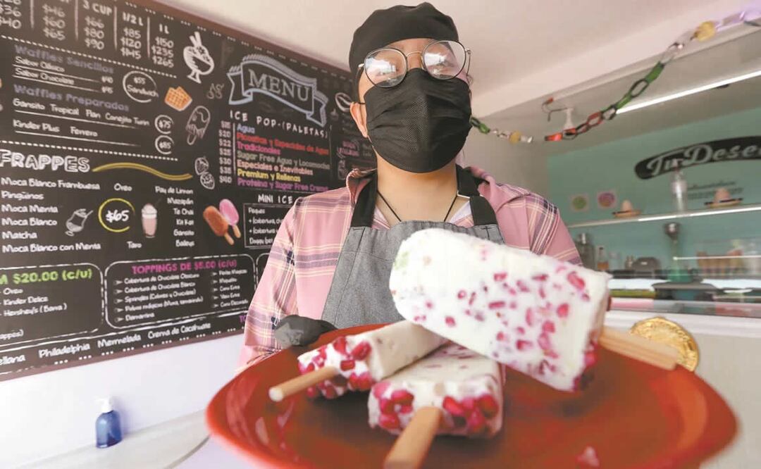 Es el segundo año en que sacan la paleta de nogada. Foto: EL UNIVERSAL