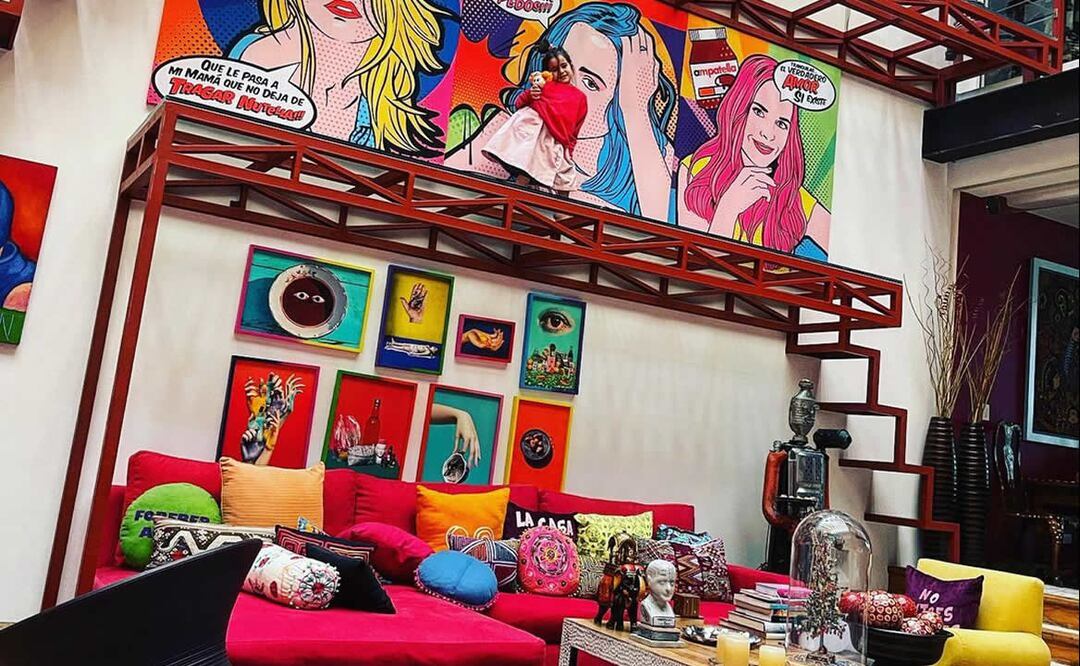 La casa está ubicada en el barrio de San Ángel de CDMX. Foto: Amparín Serrano / Instagram