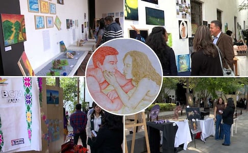 Estudiantes del Bachillerato Internacional 5 de Mayo de la BUAP exhiben obras en Expo Arte 2026