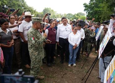 "Estaremos hasta el último momento", presidenta Sheinbaum supervisa trabajos en Pantepec