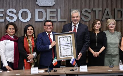 Conmemora Congreso del Estado 135 años de relaciones diplomáticas entre México y Rusia