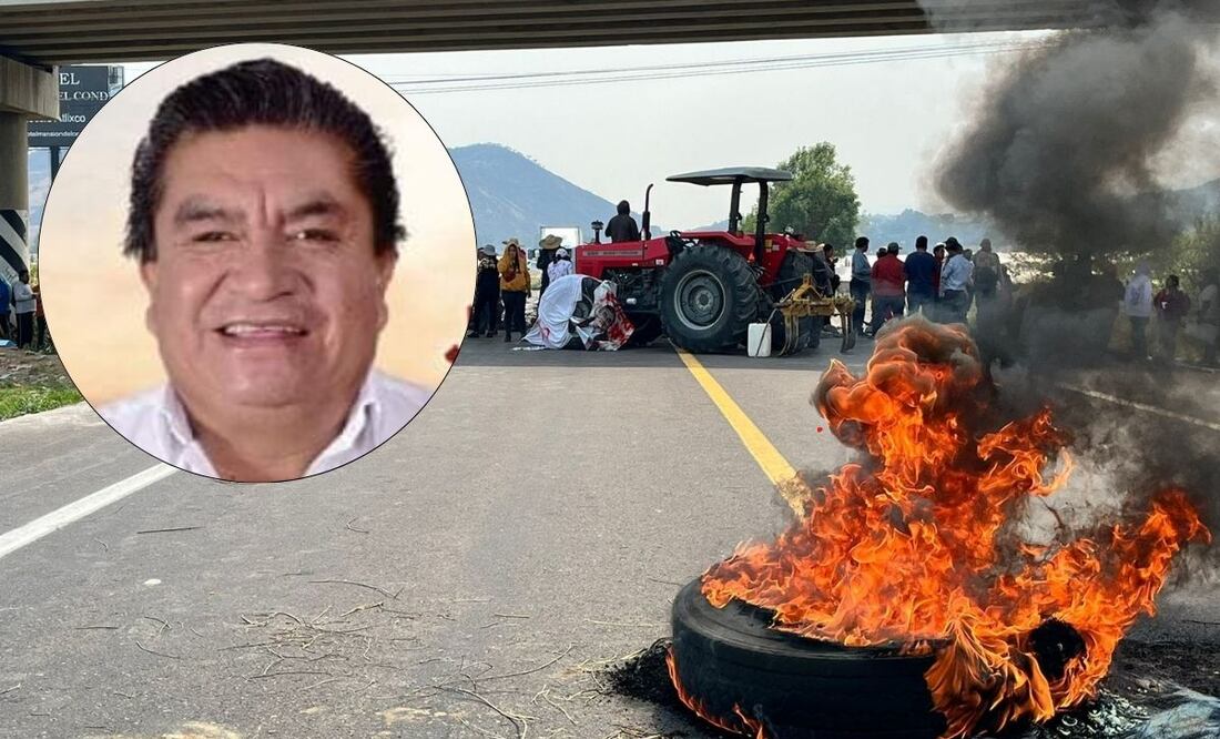 Habitantes de San Juan Tianguismanalco bloquearon la autopista Siglo XXI | Foto: Agnóstica / Redes Sociales