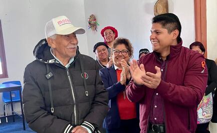 Omar Muñoz y Tere Alfaro visitan estancia del DIF de Chautenco