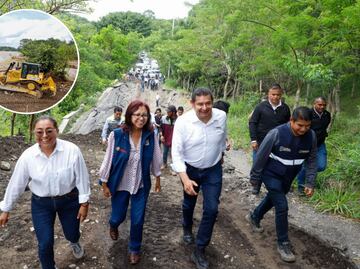Reabren caminos y entregan víveres en Pantepec