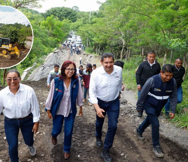 Reabren caminos y entregan víveres en Pantepec