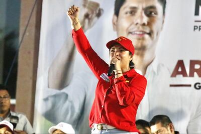 Liz Sánchez celebra arranque de campaña de Omar Muñoz en Cuautlancingo