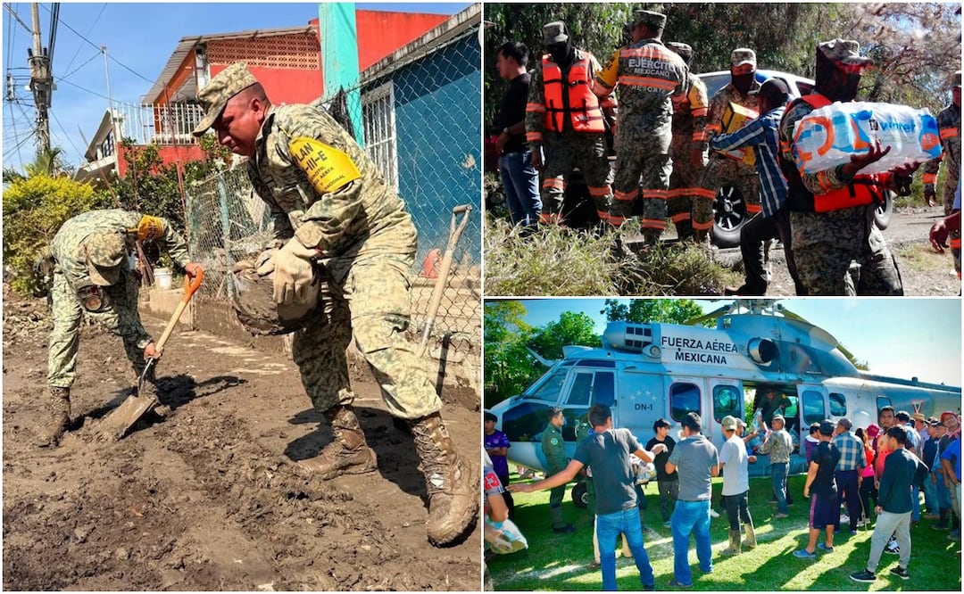 Gracias a la oportuna intervención del Gobierno federal, estatal, de la Defensa, la Marina y de la Guardia Nacional, todas las comunidades con daños ya están comunicadas | Foto: Gobierno del Estado