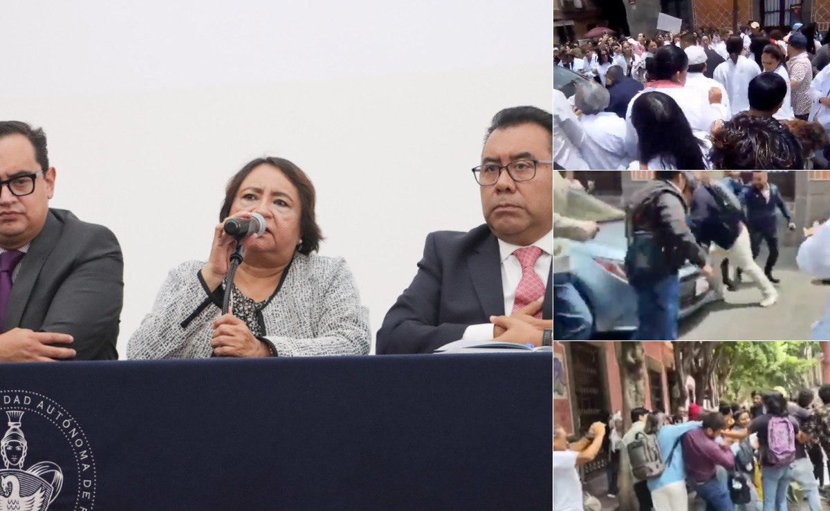 VIDEO Agreden a Lilia Cedillo de cara a la elección para la rectoría; BUAP ya investiga