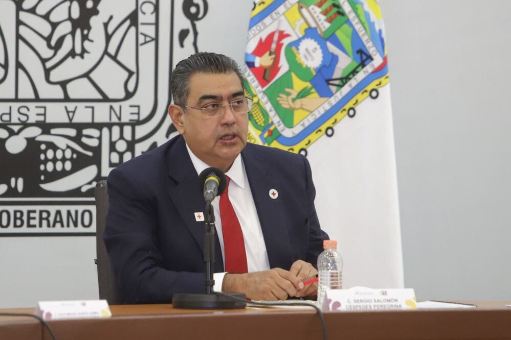 El gobernador Sergio Salomón Céspedes habló sobre el intento de linchamiento en Nealtican | Foto: Agencia Es Imagen para El Universal Puebla
