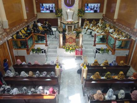 Luz del Mundo amuralla santuario en Amozoc 